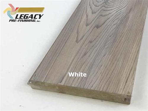 Prefinished Cedar Nickel Gap Siding - White Stain