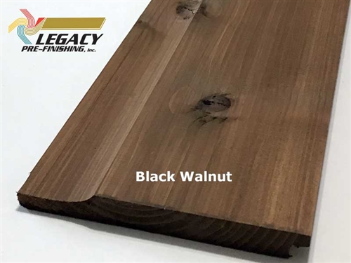 Prefinished Cedar Dutch German Lap Siding Black Walnut Stain