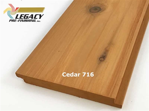 Cedar Prefinished Exterior Shiplap Siding Cedar 716 Stain