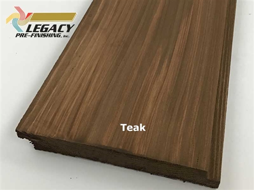 Cedar Prefinished Exterior Shiplap Siding Teak Stain