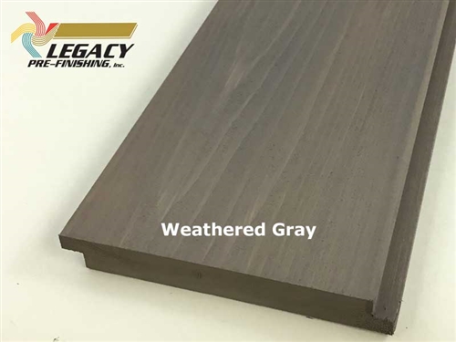 Cedar Prefinished Exterior Shiplap Siding Weathered Gray Stain